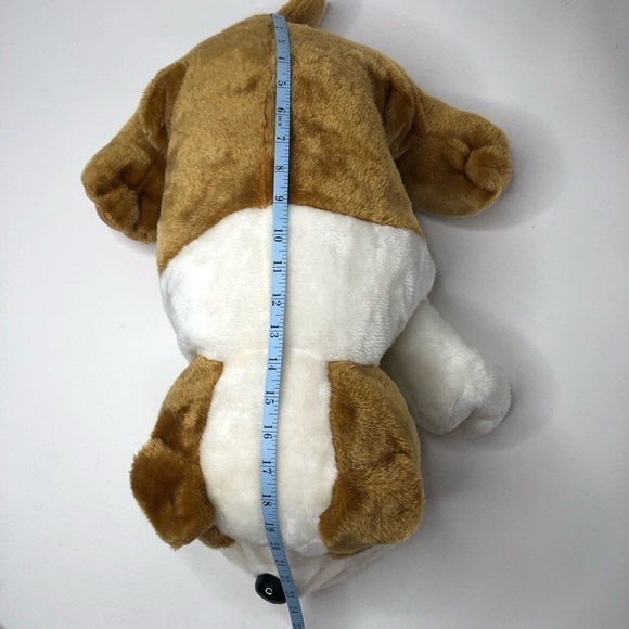 VINTAGE Kellytoy Tan White Bulldog Plush Stuffed Dog Animal Plushie Kids Stuffie - Picture 14 of 14